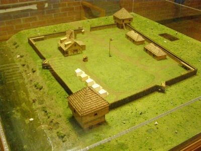 Diorama of Fort Sackville image. Click for full size.