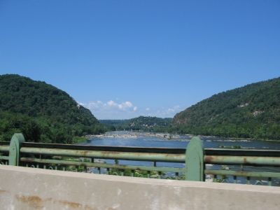 Harpers Ferry from Down River image. Click for full size.