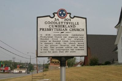 Goodlettsville Cumberland Presbyterian Church - Taken Facing North. Click for full size. Goodlettsville Cumberland Presbyterian Church - Taken Facing North image. Click for full size.