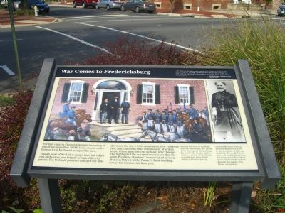 War Comes to Fredericksburg Marker image. Click for full size.