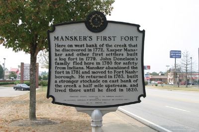 Mansker's First Fort - Taken Facing West image. Click for full size.