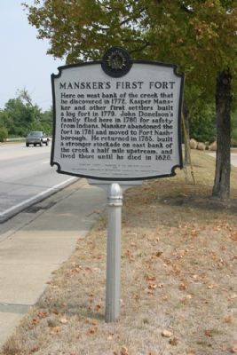 Mansker's First Fort - Taken Facing East image. Click for full size.
