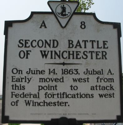 Second Battle of Winchester Marker. Click for full size. Second Battle of Winchester Marker image. Click for full size.