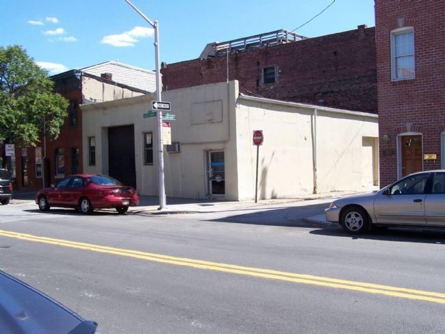 Frederick Douglass marker is in front of this building.. Click for full size. Frederick Douglass marker is in front of this building. image. Click for full size.