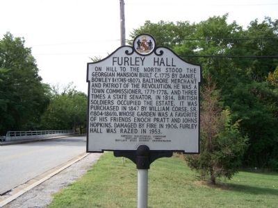 Furley Hall Marker image. Click for full size.