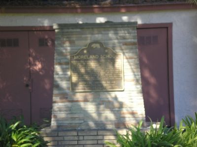Moreland School State Historic Landmark image. Click for full size.
