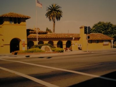 Burlingame Railroad Station and Marker. Click for full size. Burlingame Railroad Station and Marker image. Click for full size.