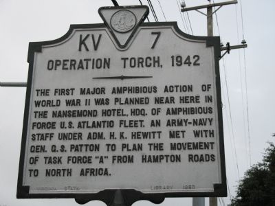 Operation Torch 1942 Marker image. Click for full size.