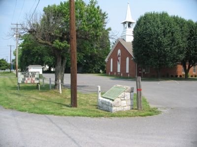 First Battle of Kernstown Marker near the Kernstown Methodist Church image. Click for full size.