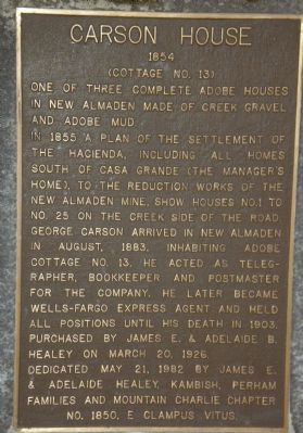 Carson House marker image. Click for full size.