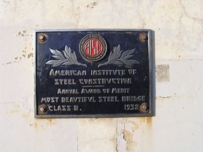 Award of Merit, Most Beautiful Steel Bridge. Click for full size. Award of Merit, Most Beautiful Steel Bridge image. Click for full size.