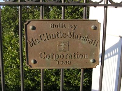 Built By McClintic-Marshall Corporation 1932. Click for full size. Built By McClintic-Marshall Corporation 1932 image. Click for full size.