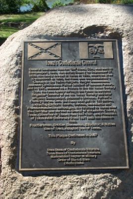 Birthplace of Iowas Only Confederate General Marker image. Click for full size.