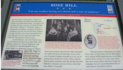Rose Hill Marker image. Click for full size.