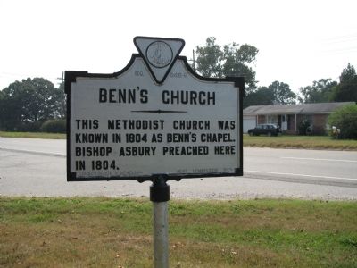 Benn's Church Marker image. Click for full size.
