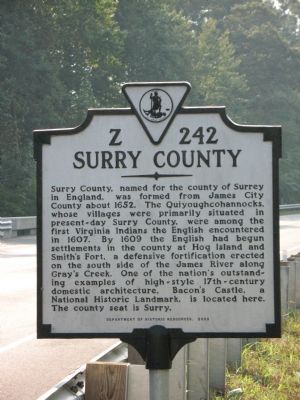 Surry County Marker image. Click for full size.