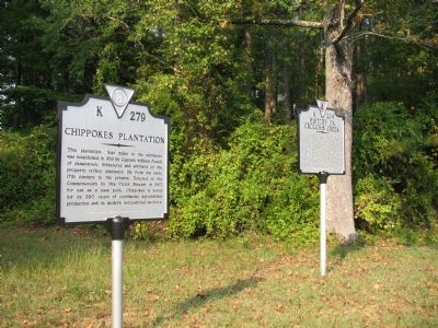 Chippokes Plantation Marker. Click for full size. Chippokes Plantation Marker image. Click for full size.