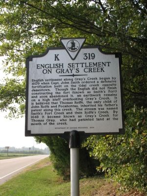 English Settlement on Gray's Creek Marker image. Click for full size.