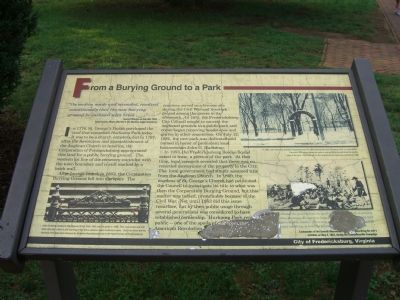 From a Burying Ground to a Park Marker. Click for full size. From a Burying Ground to a Park Marker image. Click for full size.