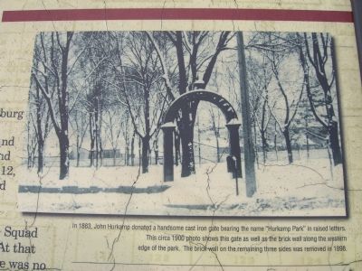 Hurkamp Park Gate. Click for full size. Hurkamp Park Gate image. Click for full size.