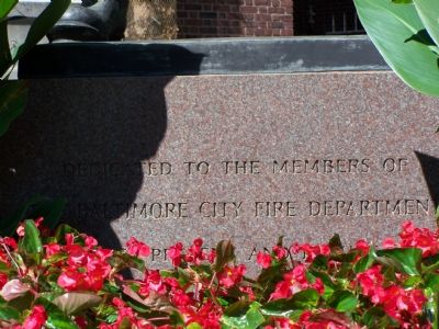 Baltimore City Fire Department Marker. Click for full size. Baltimore City Fire Department Marker image. Click for full size.