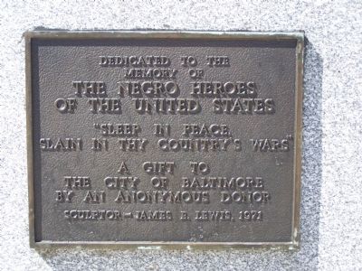 The Negro Heroes of the United States Marker image. Click for full size.