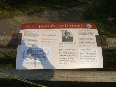 John W. Hall Home Marker image. Click for full size.