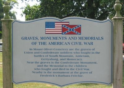 Graves, Monuments, and Memorials of the American Civil War Marker image. Click for full size.