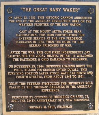 "The Great Baby Waker" Marker image. Click for full size.