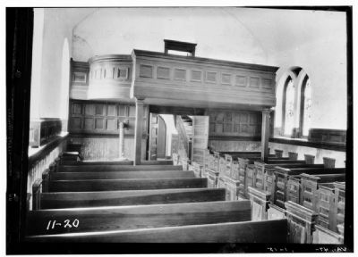 Interior of St. Luke’s Church, c. 1930s image. Click for full size.