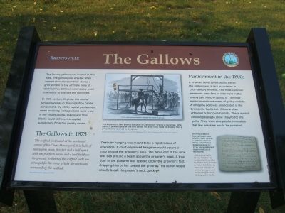 Brentsville - The Gallows Marker. Click for full size. Brentsville - The Gallows Marker image. Click for full size.