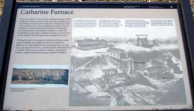 Catharine Furnace Marker image. Click for full size.