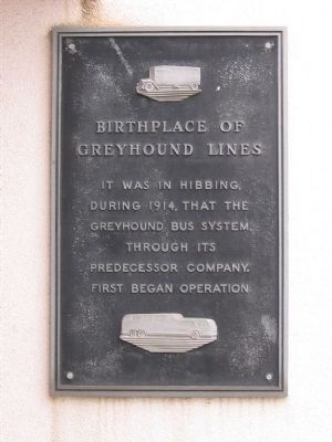 Birthplace of Greyhound Lines Marker. Click for full size. Birthplace of Greyhound Lines Marker image. Click for full size.
