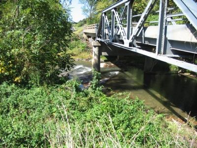 The Modern Bridge Spanning Cedar Creek. Click for full size. The Modern Bridge Spanning Cedar Creek image. Click for full size.
