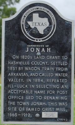 Community of Jonah Marker image. Click for full size.
