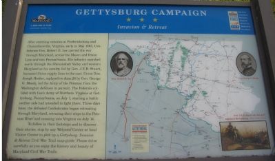 Gettysburg Campaign Marker. Click for full size. Gettysburg Campaign Marker image. Click for full size.
