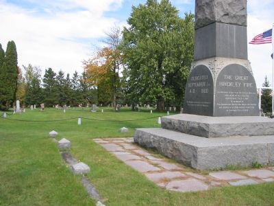 Burials Behind Monument image. Click for full size.