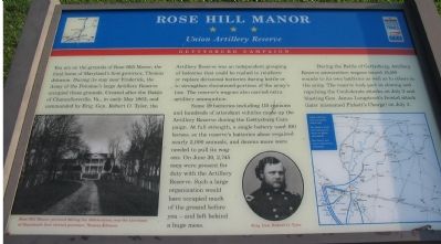 Rose Hill Manor Marker image. Click for full size.