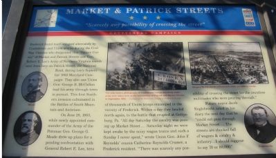 Market & Patrick Streets Marker. Click for full size. Market & Patrick Streets Marker image. Click for full size.