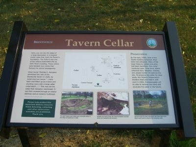 Brentsville –Tavern Cellar Marker. Click for full size. Brentsville –Tavern Cellar Marker image. Click for full size.