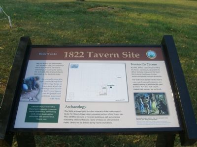 Brentsville – 1822 Tavern Site Marker image. Click for full size.