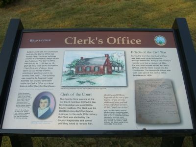 Clerk's Office Marker. Click for full size. Clerk's Office Marker image. Click for full size.