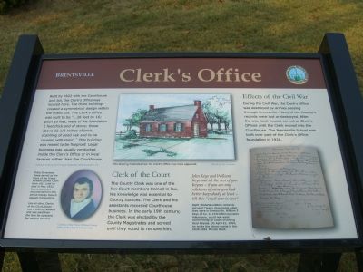 Clerk's Office Marker image. Click for full size.