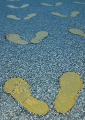 Yellow Footprints from Parris Island, SC image. Click for more information.