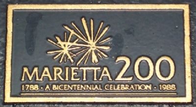 Marietta Bicentennial Logo on Marker image. Click for full size.