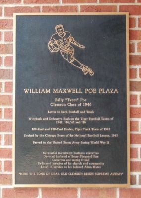 William Maxwell Poe Plaza Marker. Click for full size. William Maxwell Poe Plaza Marker image. Click for full size.