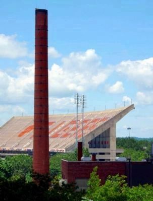 Memorial Stadium ("Death Valley") -<br>From Rear Patio of Student Union. Click for full size. Memorial Stadium ("Death Valley") -<br>From Rear Patio of Student Union image. Click for full size.
