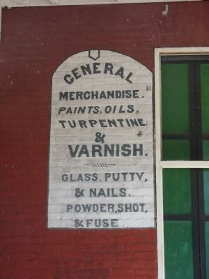 Sign Located to the Left of the Left Entrance Door image. Click for full size.