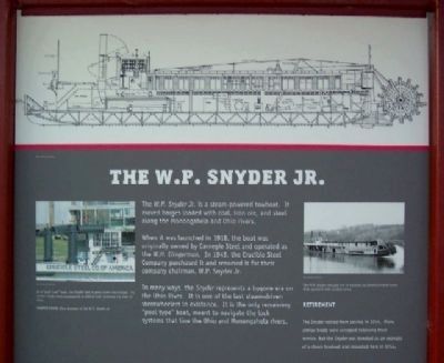 The <i>W. P. Snyder Jr.</i> Marker image. Click for full size.