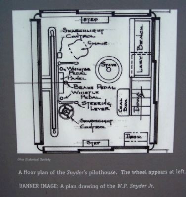 W.P. Snyder Jr. Pilothouse Drawing on Marker. Click for full size. W.P. Snyder Jr. Pilothouse Drawing on Marker image. Click for full size.